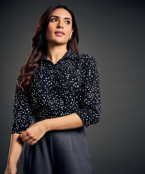 Floral Printed Long Sleeve Shirt